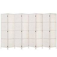 Detailed information about the product Artiss 8 Panel Room Divider Screen Privacy Timber Foldable Dividers Stand White