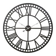 Detailed information about the product Artiss 80cm Wall Clock Large Roman Numerals Metal Black