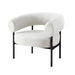 Artiss Armchair Accent Chair Curved Boucle White. Available at Crazy Sales for $194.95