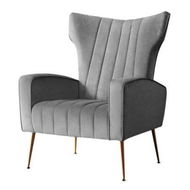 Detailed information about the product Artiss Armchair Grey Velvet Kate