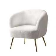 Detailed information about the product Artiss Armchair Lounge Chair Accent Chairs Armchairs Sherpa Boucle Sofa White