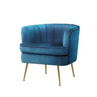 Detailed information about the product Artiss Armchair Velvet Blue Norvia