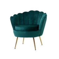 Detailed information about the product Artiss Armchair Velvet Green Callista