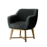 Detailed information about the product Artiss Aston Tub Accent Chair Charcoal