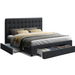 Artiss Avio Bed Frame Fabric Storage Drawers - Charcoal Double. Available at Crazy Sales for $339.95