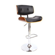 Detailed information about the product Artiss Bar Stools Gas Lift Leather Black