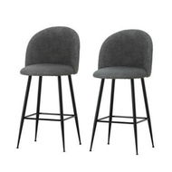 Detailed information about the product Artiss Bar Stools Kitchen Counter Barstools Sherpa Metal Chairs x2