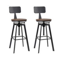 Detailed information about the product Artiss Bar Stools Kitchen Counter Chairs Vintage Metal Chairs x2