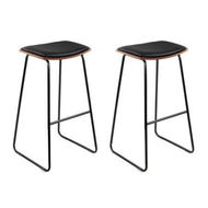 Detailed information about the product Artiss Bar Stools Kitchen Counter Stools Metal Chairs x2