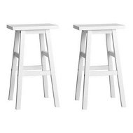 Detailed information about the product Artiss Bar Stools Kitchen Counter Stools Wooden Chairs White x2