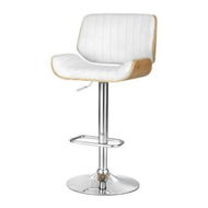 Detailed information about the product Artiss Bar Stools Swivel Leather Chairs Wooden