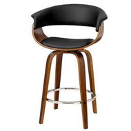 Detailed information about the product Artiss Bar Stools Swivel PU Seat Wooden