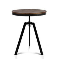 Detailed information about the product Artiss Bar Table 67-86CM Height Round Brown