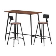 Detailed information about the product Artiss Bar Table and Stools Set Dining Desk Kitchen Chairs Cafe Pub