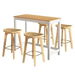 Artiss Bar Table and Stools Set Dining Desk Kitchen Chairs Cafe Pub. Available at Crazy Sales for $309.95