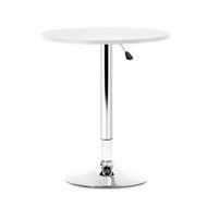 Detailed information about the product Artiss Bar Table Gas Lift Round White