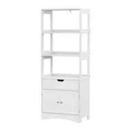 Detailed information about the product Artiss Bathroom Floor Storage Cabinet with 2 Drawers 3 Open Shelves 2 Doors White