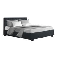 Detailed information about the product Artiss Bed Frame Double Size Gas Lift Base With Storage Charcoal Fabric Vila Collection