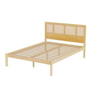 Detailed information about the product Artiss Bed Frame Double Size Rattan Wooden RITA