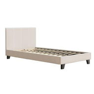 Detailed information about the product Artiss Bed Frame King Single Size Boucle Fabric Mattress Base Platform Wooden