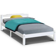 Detailed information about the product Artiss Bed Frame King Single Size Wooden Mattress Base Timber Platform