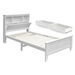 Artiss Bed Frame King Single Size Wooden with 3 Shelves Bed Head White. Available at Crazy Sales for $399.95