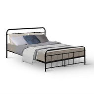 Detailed information about the product Artiss Bed Frame Metal Frames LEO - Double (Black)