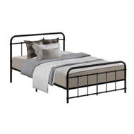 Detailed information about the product Artiss Bed Frame Metal Frames LEO - King Single(Black)