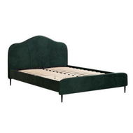 Detailed information about the product Artiss Bed Frame Queen Size Velvet Dark Green OLAN