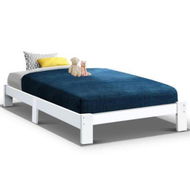 Detailed information about the product Artiss Bed Frame Single Wooden Bed Base Frame Size JADE Timber Mattress Platform