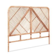 Detailed information about the product Artiss Bed Headboard Double Bedhead Rattan - FRED Pine