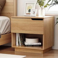 Detailed information about the product Artiss Bedside Table 1 Drawer 1 Shelf Nightstand Pine