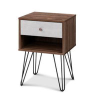 Detailed information about the product Artiss Bedside Table 1 Drawers with Shelf - LARS