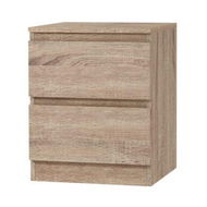 Detailed information about the product Artiss Bedside Table 2 Drawers - PEPE Oak