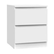 Detailed information about the product Artiss Bedside Table 2 Drawers - PEPE White