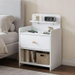 Artiss Bedside Table Drawer Charging Station White. Available at Crazy Sales for $64.95