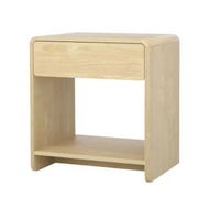 Detailed information about the product Artiss Bedside Table Drawer Open Shelf Pine