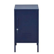 Detailed information about the product Artiss Bedside Table Metal Cabinet - Blue