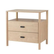 Detailed information about the product Artiss Bedside Table Nightstand 2 Drawers - Pine