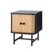 Artiss Bedside Table with Sliding Doors BORIS. Available at Crazy Sales for $84.95