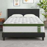 Detailed information about the product Artiss BedStory Queen Bed Frame Mattress Set Platform Upholstered Hybrid Pocket Coil