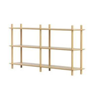 Detailed information about the product Artiss Bookshelf 3 Tiers Bookcase Display Shelves Wooden Storage Stand Rack Pine