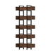 Artiss Bookshelf 5-Tier Bookcase Display Shelves Metal Storage Stand Rack Walnut. Available at Crazy Sales for $219.95