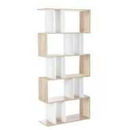 Detailed information about the product Artiss Bookshelf 5 Tiers - RITA White and Oak