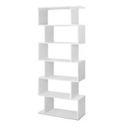 Detailed information about the product Artiss Bookshelf 6 Tiers - RIVA White