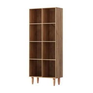 Detailed information about the product Artiss Bookshelf Bookcase 4 Tiers LEOR Walnut