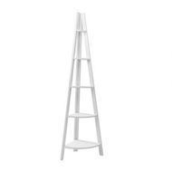 Detailed information about the product Artiss Bookshelf Corner Shelf 5 Tiers - CANE White