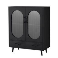 Detailed information about the product Artiss Buffet Sideboard Double Doors - Black