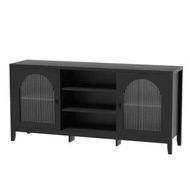 Detailed information about the product Artiss Buffet Sideboard Shelves Double Doors - Black