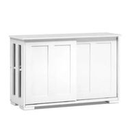 Detailed information about the product Artiss Buffet Sideboard Sliding Doors - SERA White